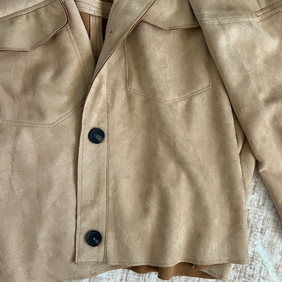 Philosophy Suede Like Lightweight Jacket - Picture 2 of 4